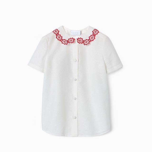 Children's GG cotton jacquard shirt