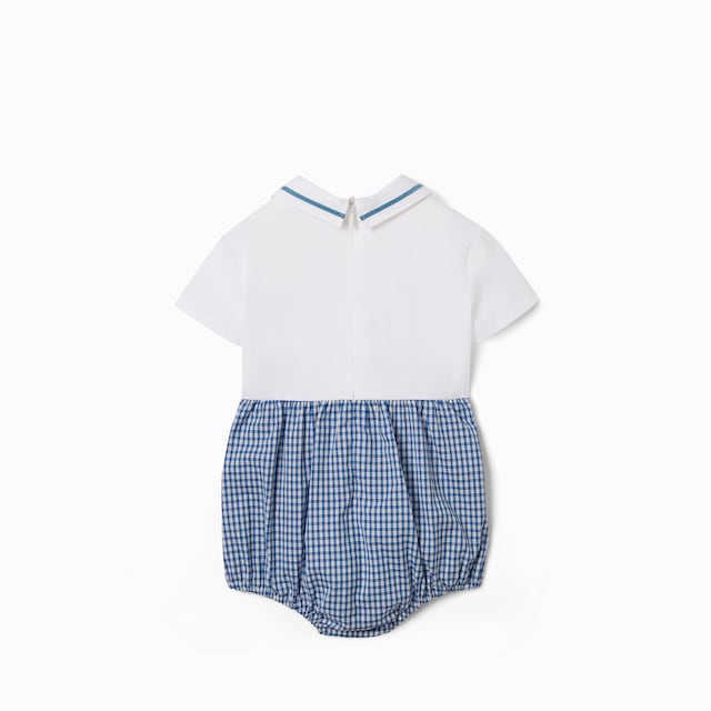 Baby gingham cotton one-piece