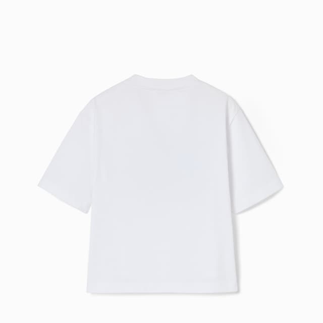 Camiseta infantil de algodón con estampado