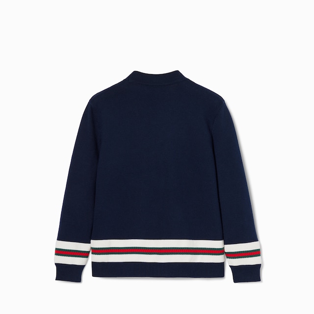 〔チルドレンズ〕ウェブ付き コットン カーディガン