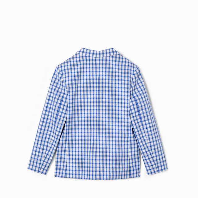 Children's gingham cotton jacket