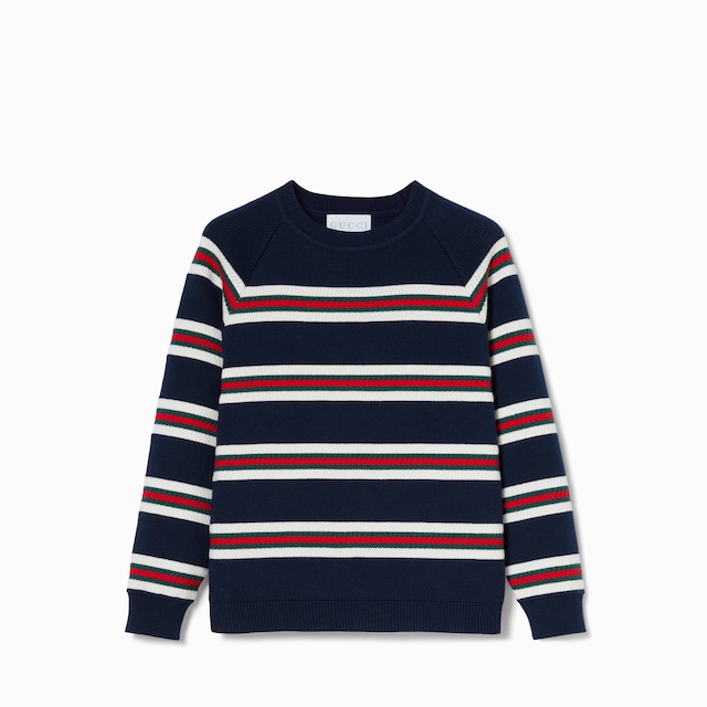 〔チルドレンズ〕ウェブ付き コットン セーター