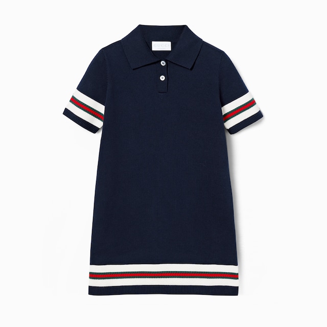 Children's cotton polo dress