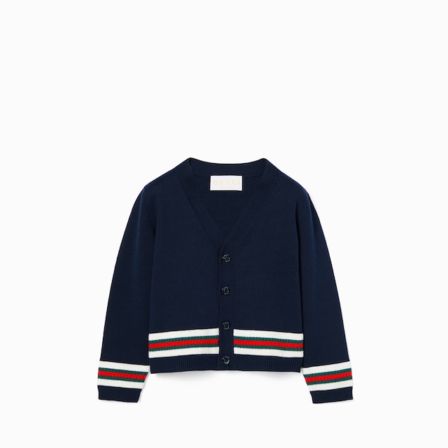 Baby cotton cardigan with Web