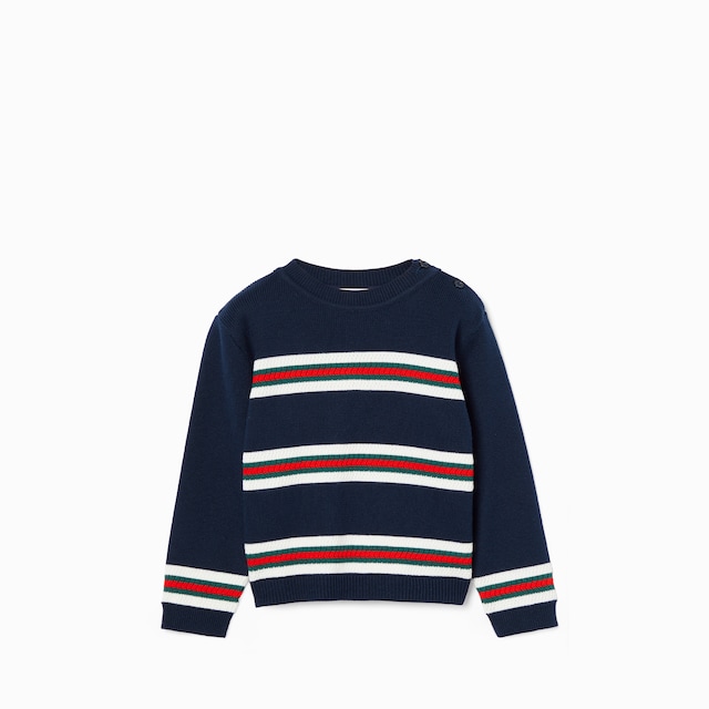 Baby cotton sweater with Web