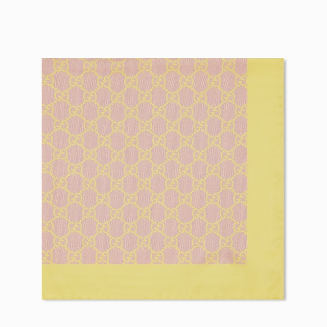 Pañuelo de sarga de seda con GG