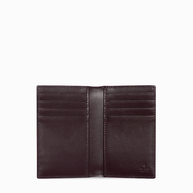 Bordeaux interior GG long card case
