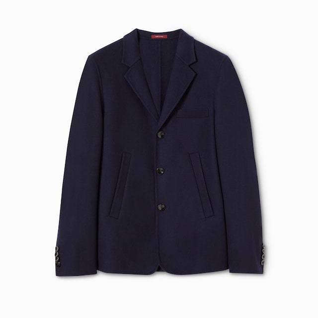 Chaqueta sencilla de lana doble de cashmere