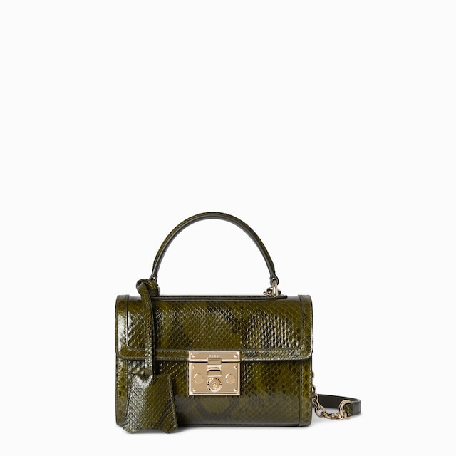 Padlock python small top handle bag