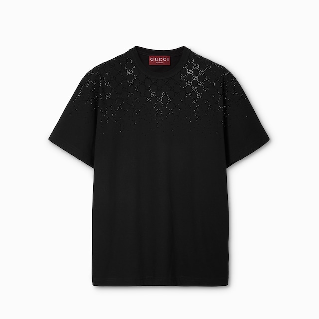 T-shirt en jersey coton avec cristaux