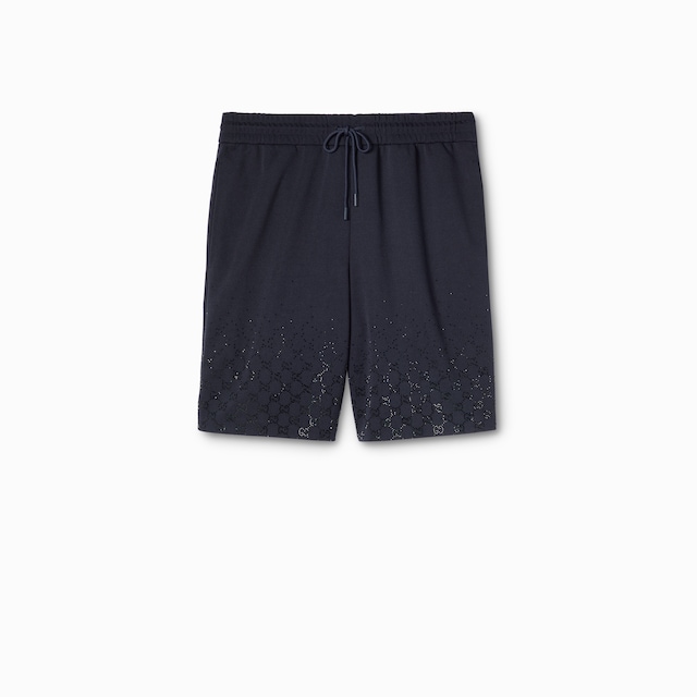 Short en jersey technique avec cristaux