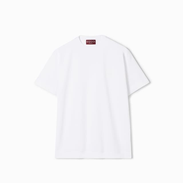 Cotton jersey T-shirt with embroidery