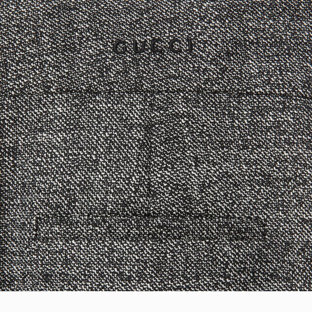 Wool grisaille pants with embroidery - image 3