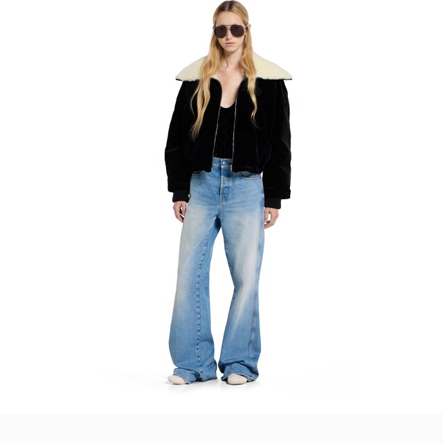 Cotton velvet puffer bomber - image 5