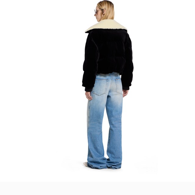 Cotton velvet puffer bomber - image 4