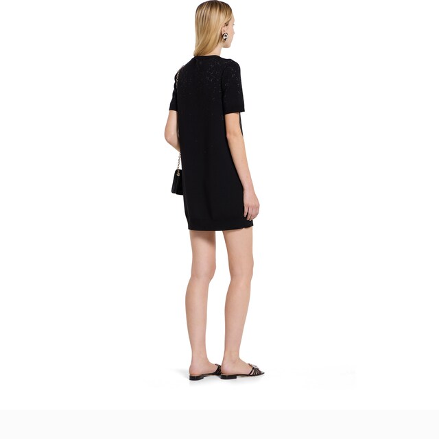 Fine wool dress with GG crystals - image 2