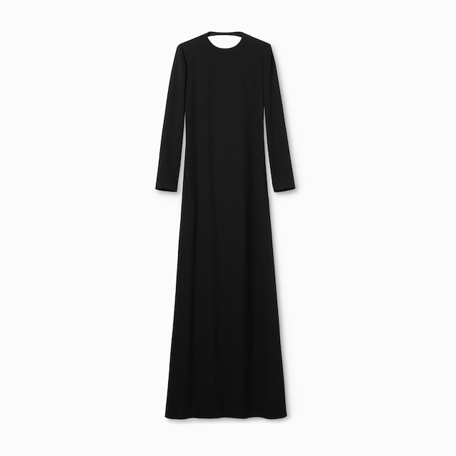 Satin dress with detachable Horsebit