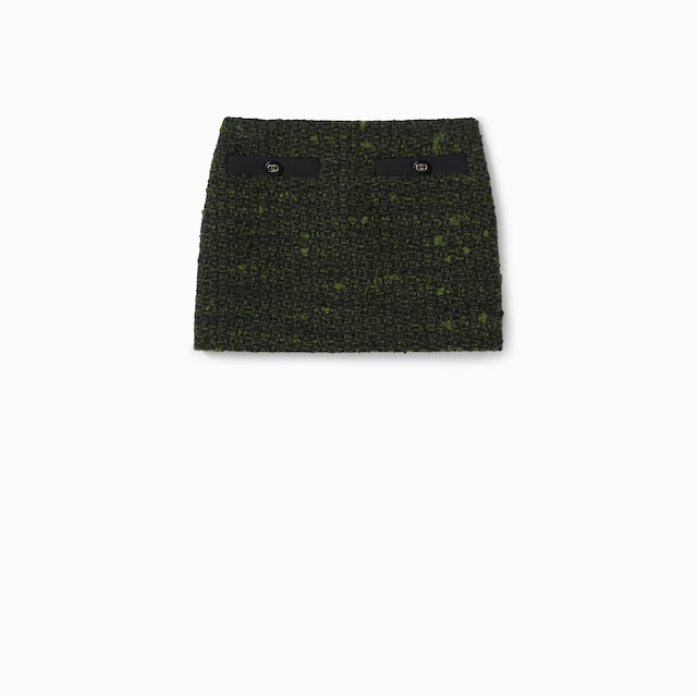 Gonna in lana bouclé