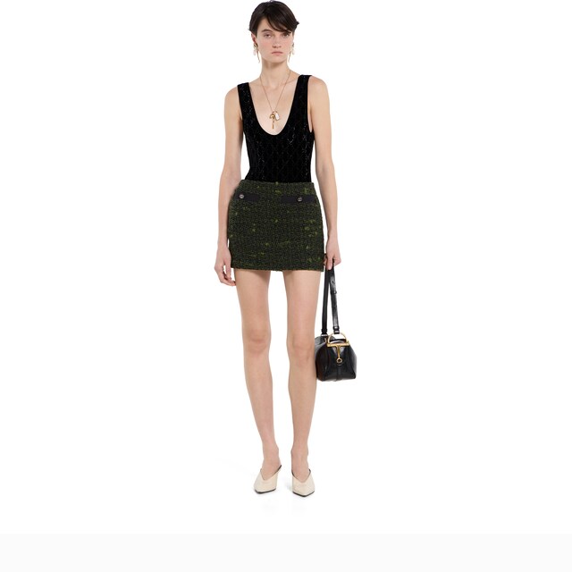 Wool boucle skirt - image 4