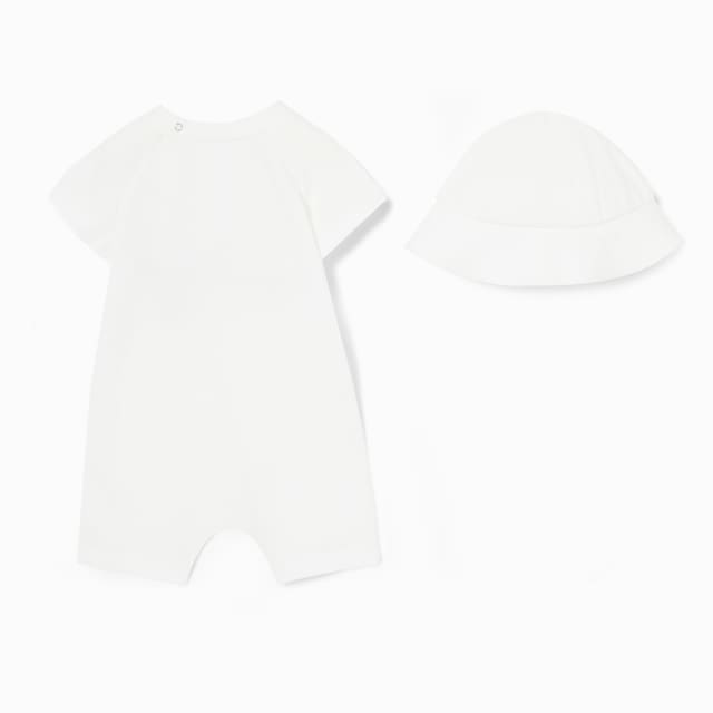 Set regalo neonato da due pezzi in cotone con stampa