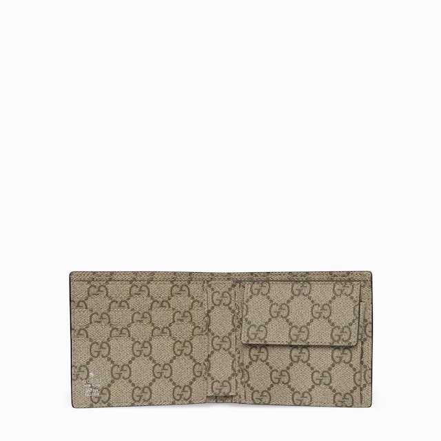 〔GGエンブレム〕日本限定 二つ折りウォレット ベージュ インテリア