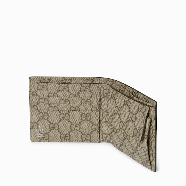 〔GGエンブレム〕日本限定 二つ折りウォレット ベージュ インテリア