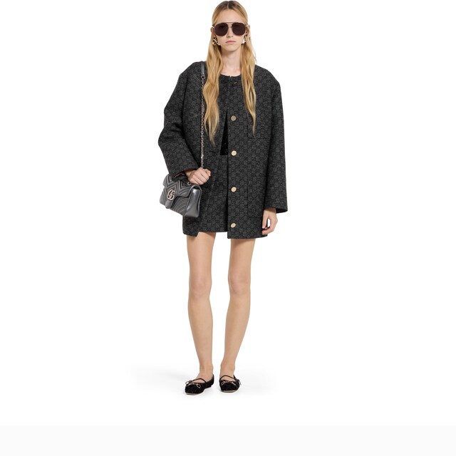 GG boutonne wool tweed jacket - image 4