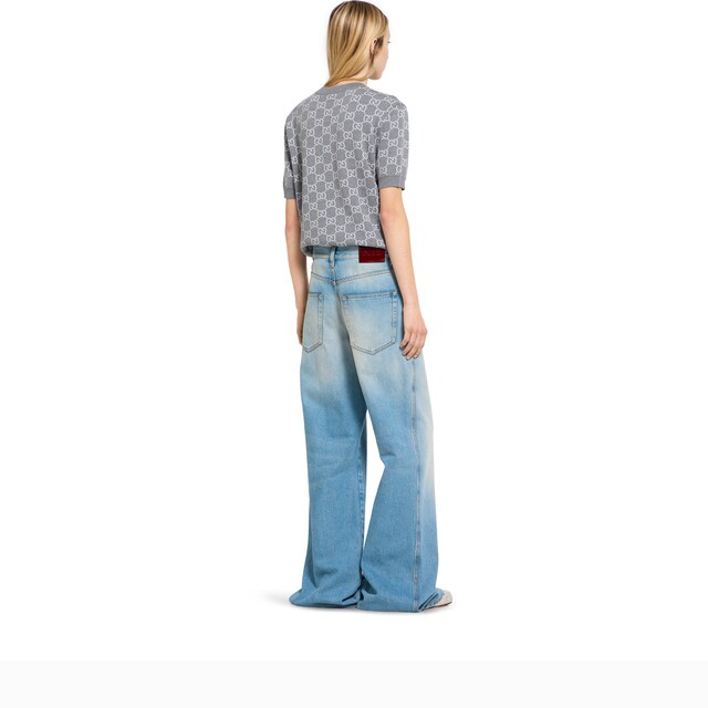 Reversible GG fine wool jacquard top - image 2