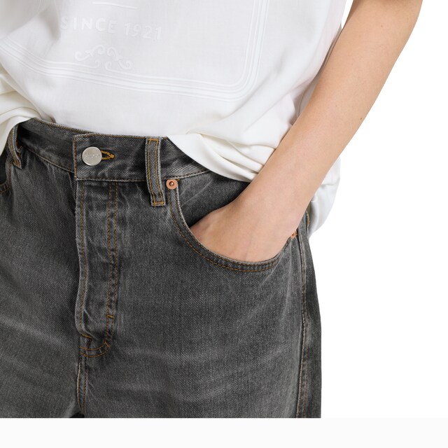 Wide leg denim pants - image 2