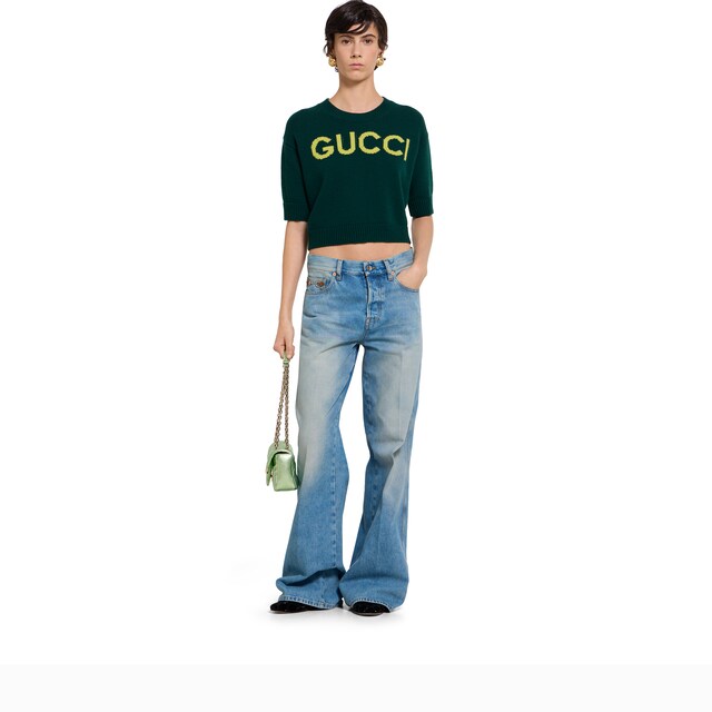 Soft wool top with intarsia - image 3