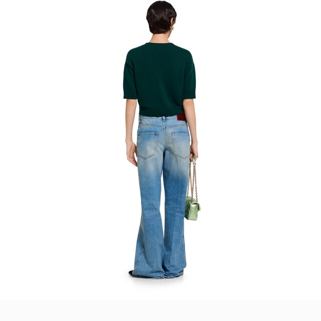Soft wool top with intarsia - image 2