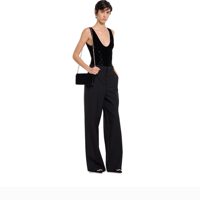 Light wool pant with embroidery - image 3