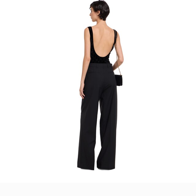 Light wool pant with embroidery - image 2