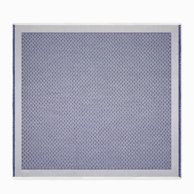 Chal de seda y lana con GG