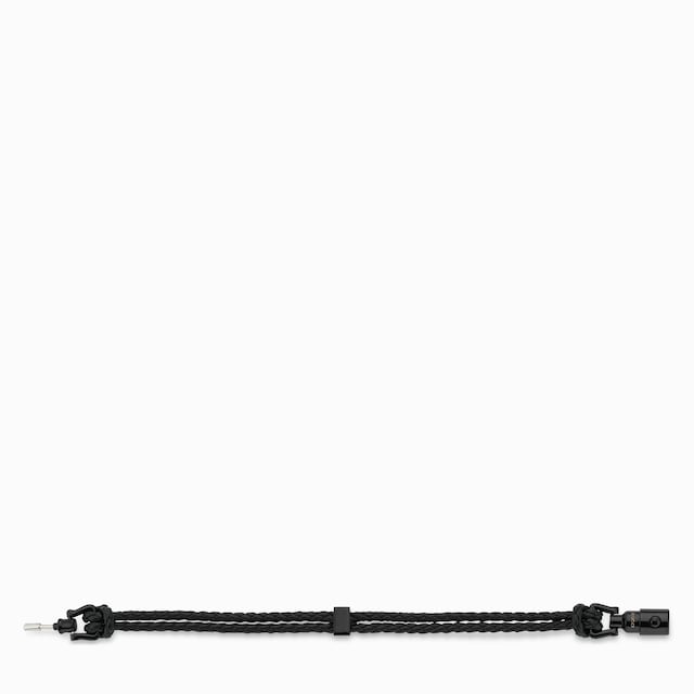 Bracciale intrecciato con dettaglio pistone