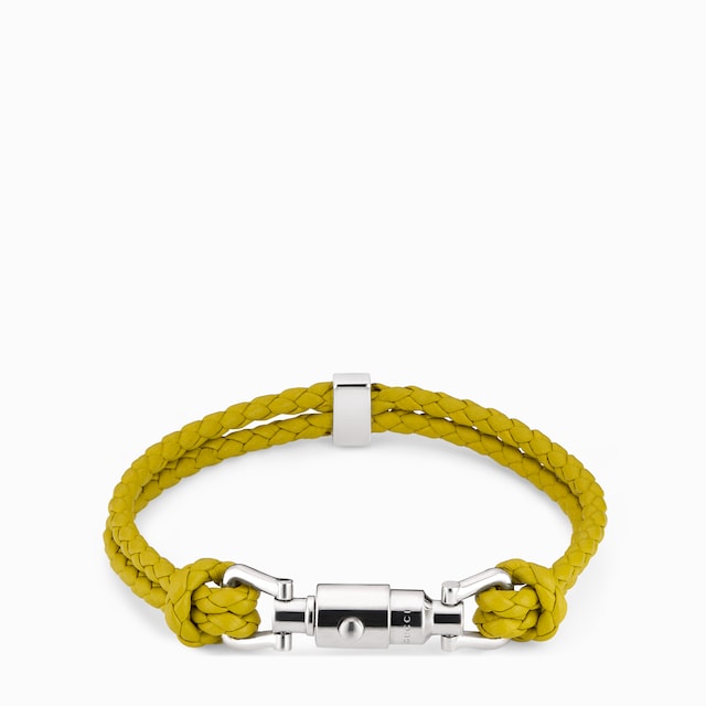 Braided bracelet with piston detail