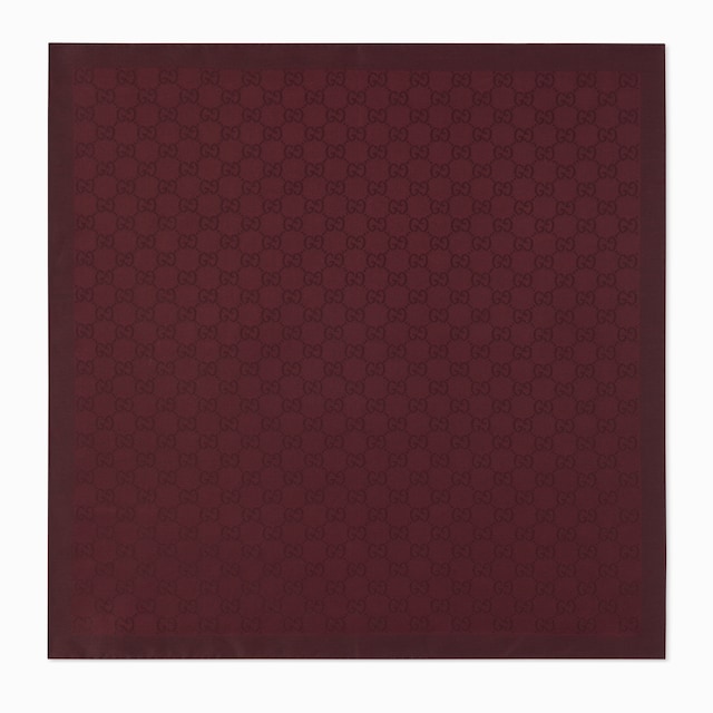 GG silk cotton pocket square