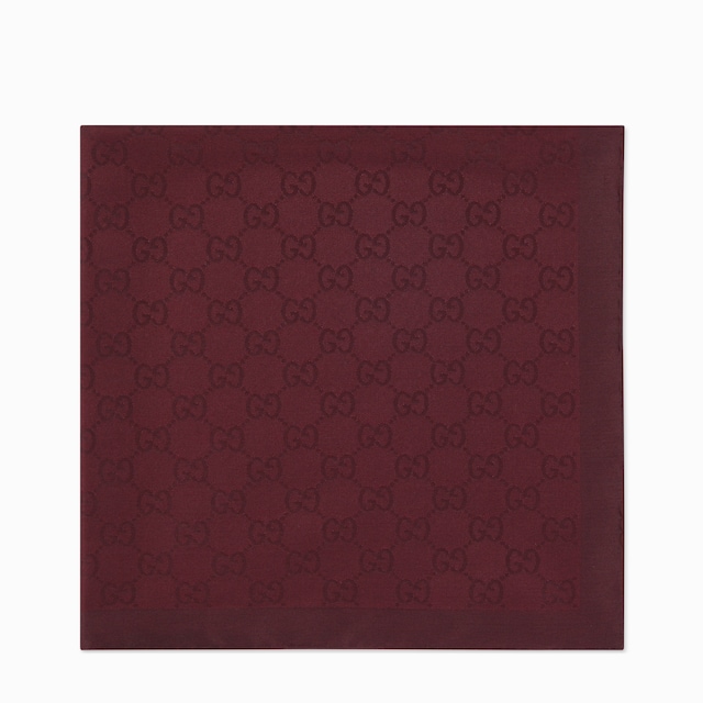 GG silk cotton pocket square