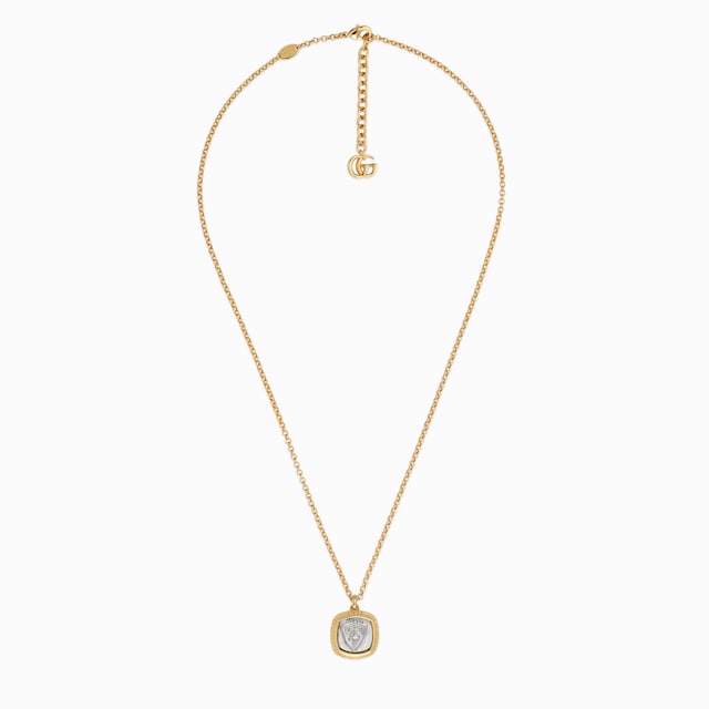 Collier avec pendentif Gucci Crest en émail