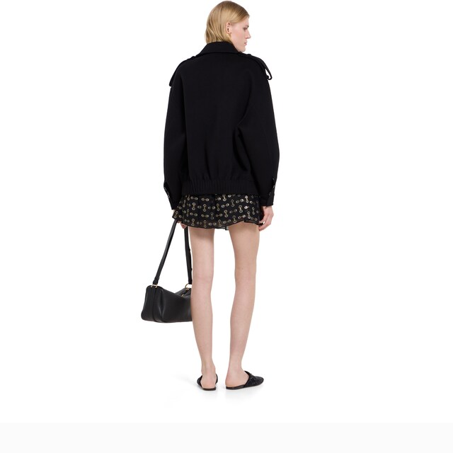 Silk wool bomber jacket - image 3