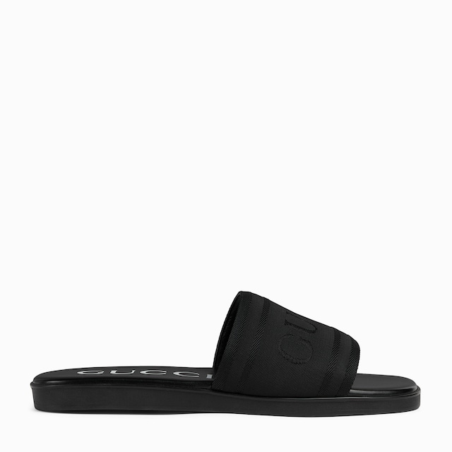 Men's slide sandal with tonal logo