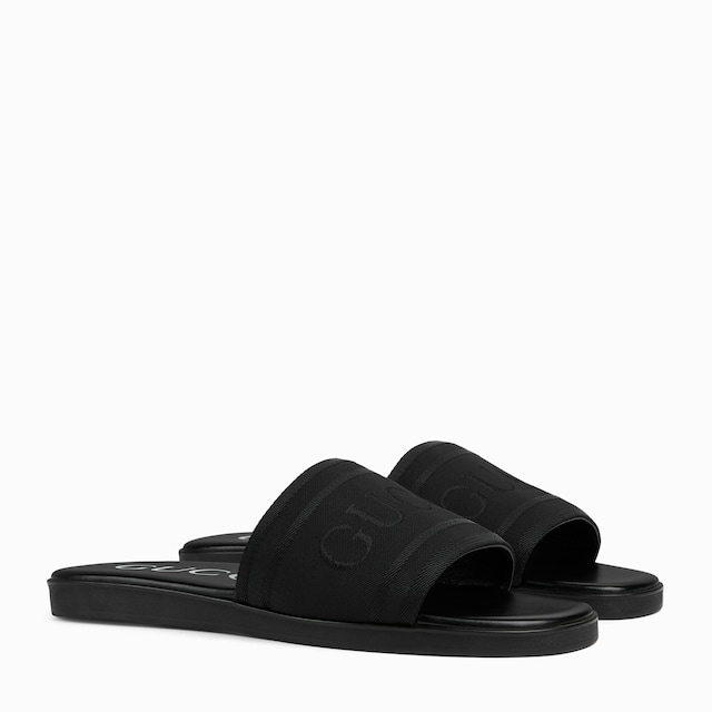 Men's slide sandal with tonal logo