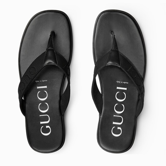 Men's thong with tonal logo - image 4