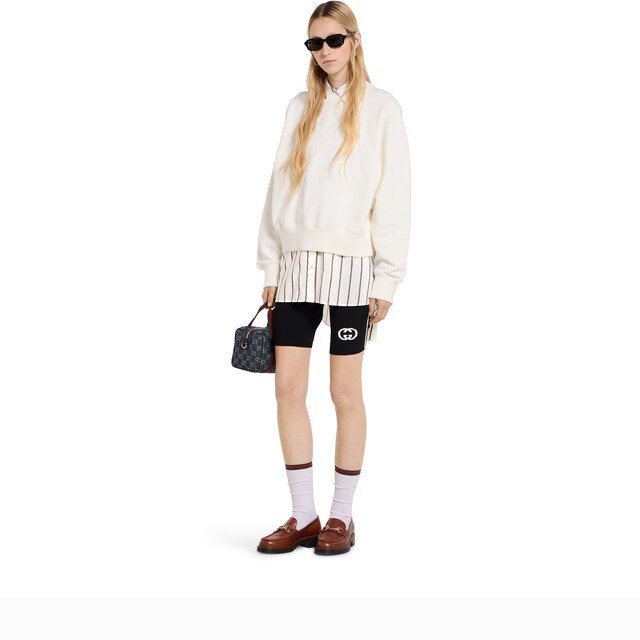 Cotton jersey sweatshirt with print - image 5