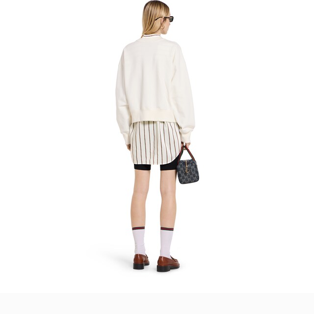 Cotton jersey sweatshirt with print