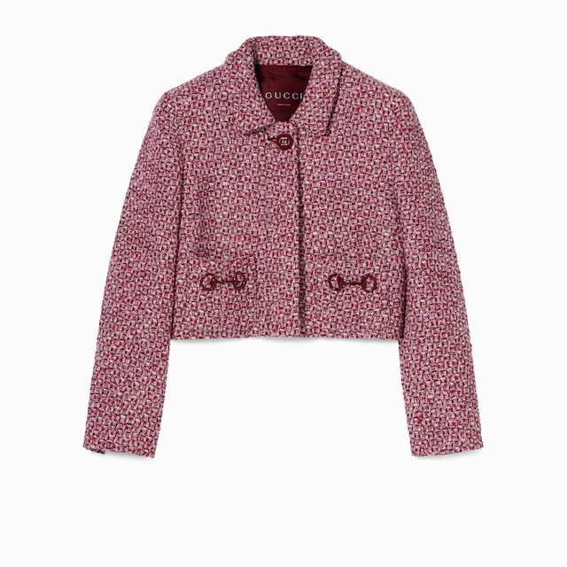 Tweed jacket with Horsebit detail 