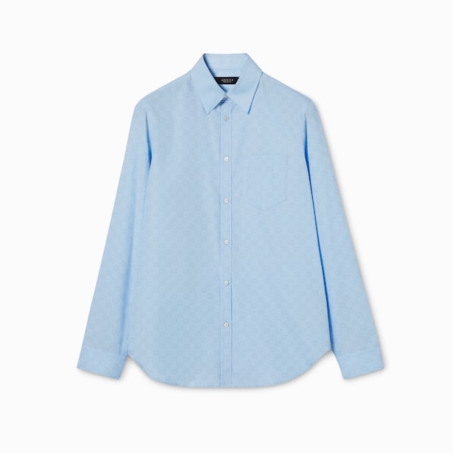 Chemise en popeline de coton GG