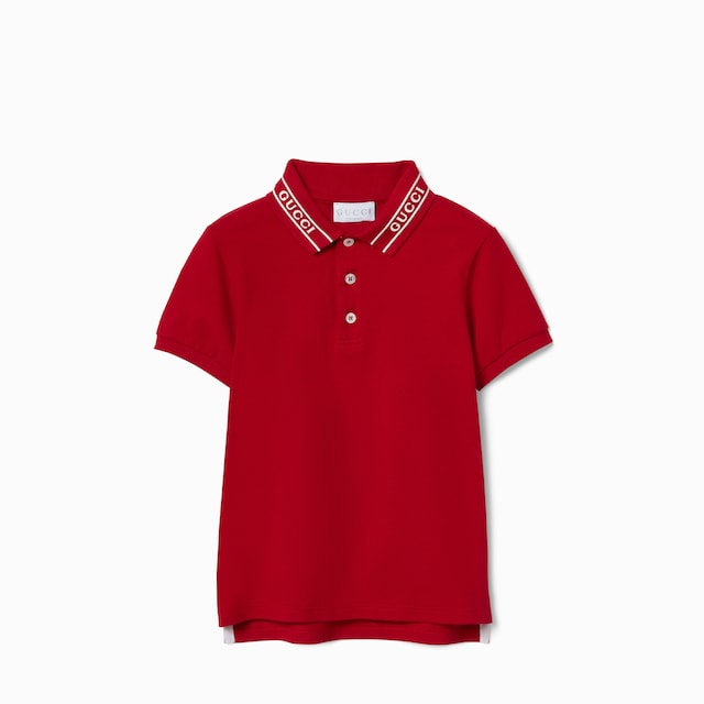 Children's cotton polo shirt