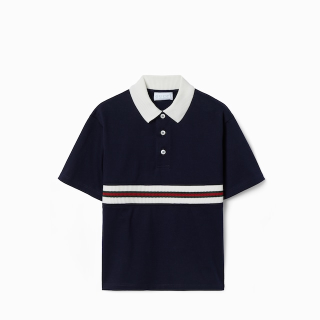 Children's cotton polo shirt