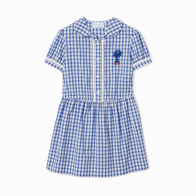 Kinderkleid aus Baumwolle mit Vichykaro